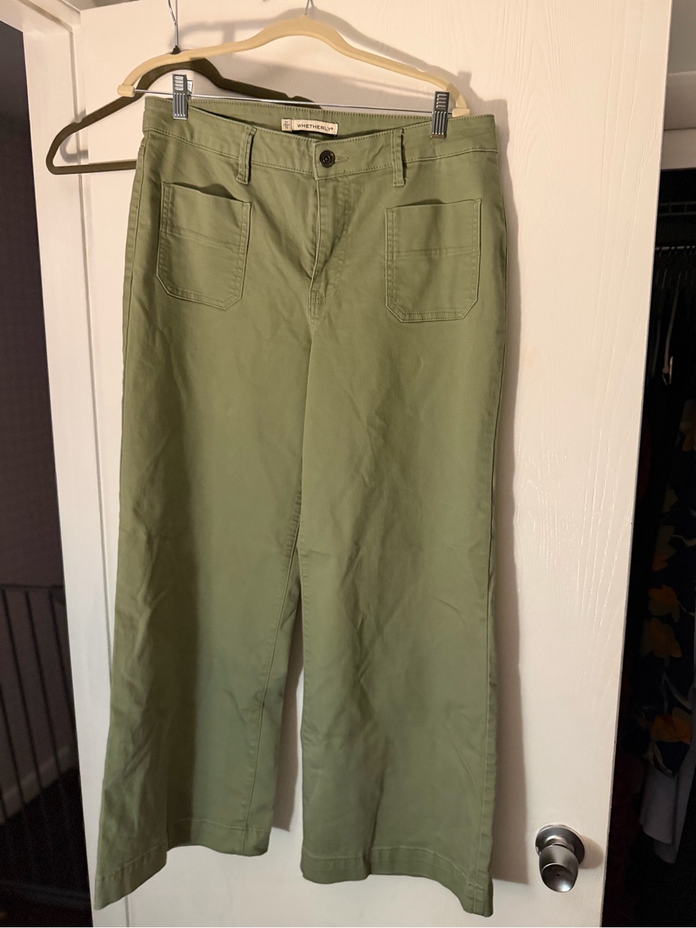 Whetherly Olive Bootcut Flare Pants